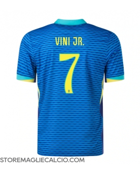 Brasile Vinicius Junior #7 Maglia Gara Trasferta Repliche Copa America 2024